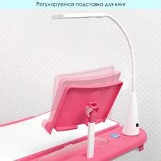 Детская металлическая парта M 4428-8-2 светло-розовая, со стульчиком, высота регулируется фото 71