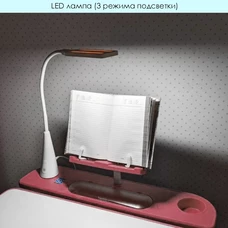 Детская металлическая парта M 4428-8-2 светло-розовая, со стульчиком, высота регулируется фото 92