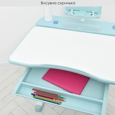 Детская металлическая парта M 4428-12 голубая, со стульчиком, высота регулируется фото 41