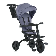 Трехколесный велосипед Turbo Trike MT 1055 Grey серый, с ручкой, складной