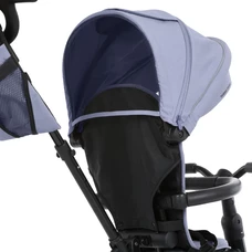 Трехколесный велосипед Turbo Trike MT 1055 Grey серый, с ручкой, складной фото 15