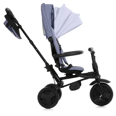 Трехколесный велосипед Turbo Trike MT 1055 Grey серый, с ручкой, складной фото 41