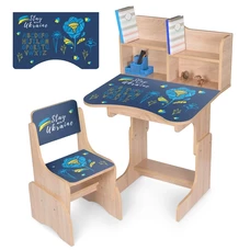 Детская парта Bambi N 2071-4-3 регулируемая, со стульчиком, Украина, дуб сонома