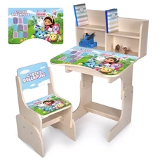Парта со стульчиком N 2071-20-2 венге светлая, Gabby Dollhouse, регулируемая высота