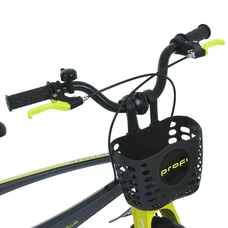 Детский велосипед 18д. Prof1 MB 181020-3 Stellar, с корзинкой, черно-желтый фото 21