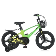 Детский велосипед 18д. Prof1 MB 181020-7 Stellar с корзинкой, лаймовый фото 14