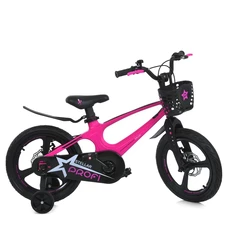 Детский велосипед 16д. Prof1 Stellar MB 161020-2, корзинка, магниевая рама, розовый