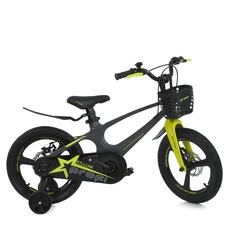 Детский велосипед 16д. Prof1 Stellar MB 161020-3, корзинка, магниевая рама, черно-желтый