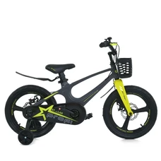 Детский велосипед 16д. Prof1 Stellar MB 161020-3, корзинка, магниевая рама, черно-желтый фото 14