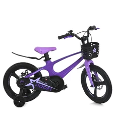 Детский велосипед 16д. Prof1 Stellar MB 161020-5, корзинка, магниевая рама, сиреневый