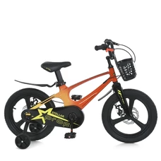 Детский велосипед 16д. Prof1 Stellar MB 161020-6, корзинка, магниевая рама, красно-желтый фото 14