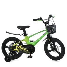 Детский велосипед 16д. MB 161020-7 Prof1 Stellar, корзинка, магниевая рама, лаймовый
