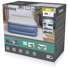 Надувная кровать Bestway 67614 с электронасосом, 203 х 152 х 56 см. фото 16