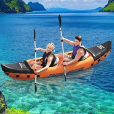 Двухместная надувная лодка Bestway 65077 байдарка, 321 х 88 х 41 см., Lite-Rapid X2 Kayak