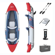 Двухместная надувная лодка Bestway 65077 байдарка, 321 х 88 х 41 см., Lite-Rapid X2 Kayak фото 86