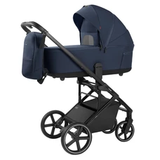 Универсальная коляска Carrello Alfa CRL-6522 Denim Blue синяя, 2 в 1, регулируемая ручка