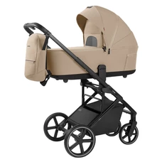 Универсальная коляска Carrello Alfa CRL-6522 Natural Beige бежевая, 2 в 1, регулируемая ручка