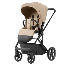 Универсальная коляска Carrello Alfa CRL-6522 Natural Beige бежевая, 2 в 1, регулируемая ручка фото 14