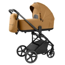 Универсальная коляска Carrello Alfa CRL-6522 Honey Beige горчично-бежевая, 2 в 1, регулируемая ручка