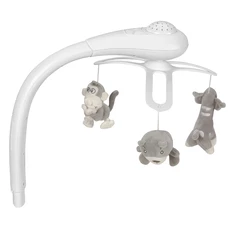 Детская кроватка - качалка Carrello Bloom CRL-10304 Silk Beige серо-бежевая, приставная, с пультом фото 54