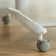 Детская кроватка - качалка Carrello Bloom CRL-10304 Anchor Grey серая, приставная, с пультом фото 21