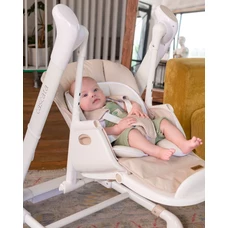 Стульчик - качели Carrello Cascata CRL-10303 Cream Beige Wooden бежевый, с электроприводом фото 21