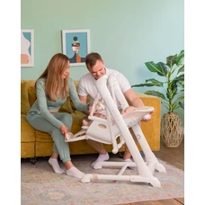 Стульчик - качели Carrello Cascata CRL-10303 Cream Beige бежевый, регулируется наклон спинки фото 21