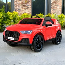 Детский электромобиль M 5796EBLR-3 красный Audi с кожаным сиденьем фото 21
