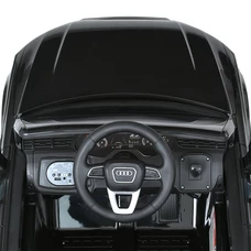 Детский электромобиль M 5796EBLR-2 черный Audi с кожаным сиденьем фото 16