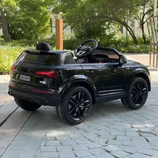 Детский электромобиль M 5796EBLR-2 черный Audi с кожаным сиденьем фото 21