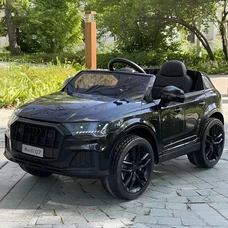 Детский электромобиль M 5796EBLR-2 черный Audi с кожаным сиденьем фото 37