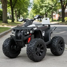 Детский квадроцикл M 4795EBLR-1 белый с четырьмя моторами и пультом управления