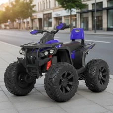 Детский квадроцикл M 4795EBLR-4 синий с четырьмя моторами и пультом управления