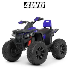 Детский квадроцикл M 4795EBLR-4 синий с четырьмя моторами и пультом управления фото 21