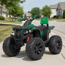 Детский квадроцикл M 4795EBLR-5 зеленый c пультом управления и 4 моторами