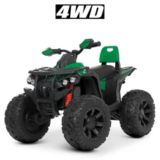 Детский квадроцикл M 4795EBLR-5 зеленый c пультом управления и 4 моторами фото 21