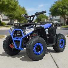 Подростковый квадроцикл HB-FFA1000-4(MP3) синий с мотором 1000 Вт