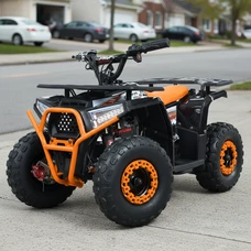 Подростковый квадроцикл HB-FFA1000-7(MP3) оранжевый с мотором 1000 Вт