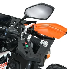 Квадроцикл HB-EATV1450F-P-11-7(MP3) V2 серо-оранжевый с мотором 1450W и 5 аккумуляторами фото 86