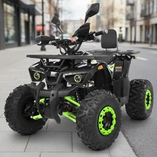 Квадроцикл на аккумуляторе HB-EATV1450H-2-5(MP3) V2 черно-зеленый с двигателем 1450 Вт