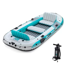 Пятиместная надувная лодка Bestway 65159 Adventure Elite X5 Raft set 364 х 166 х 45 см фото 22