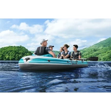 Пятиместная надувная лодка Bestway 65159 Adventure Elite X5 Raft set 364 х 166 х 45 см фото 37