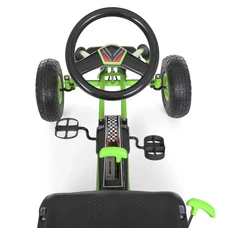 Детский карт M 0645(2)-5 веломобиль зеленый надувные колеса фото 41