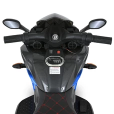 Детский мотоцикл на аккумуляторе M 4274ELR-4 синий с пультом фото 71