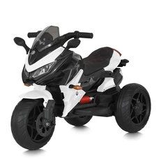 Детский мотоцикл M 4274EL-1 белый с EVA колесами фото 41
