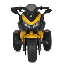 Детский мотоцикл M 4274EL-6 желтый с EVA колесами фото 14