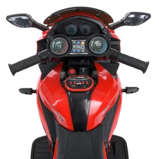 Детский мотоцикл на аккумуляторе M 4840AL-3 красный с двумя моторами фото 71