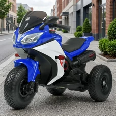 Детский мотоцикл на аккумуляторе M 4840AL-4 синий с двумя моторами