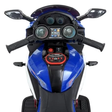 Детский мотоцикл на аккумуляторе M 4840AL-4 синий с двумя моторами фото 71