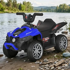 Детский квадроцикл M 6181ELR-4 синий с пультом управления
